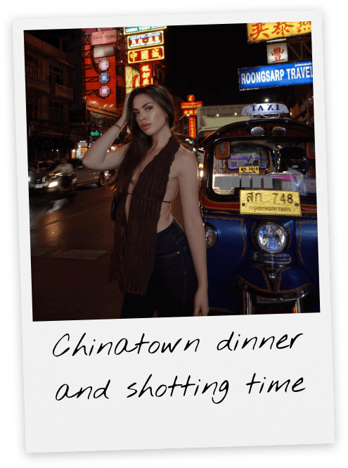 Chinatown dinner and shooting time